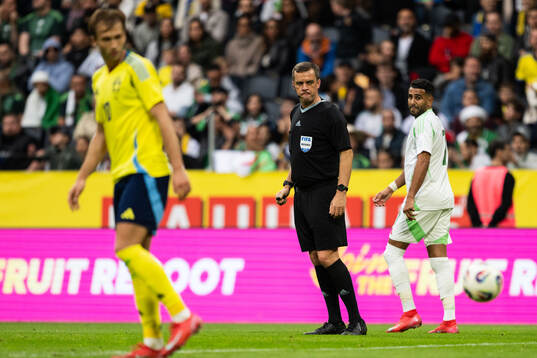 Referee Rob Harvey
