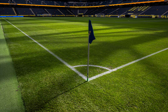 Interior view over the pitch at Strawberry Arena