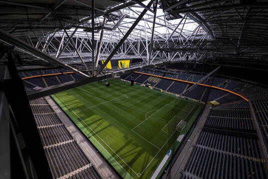 Interior view over Strawberry Arena