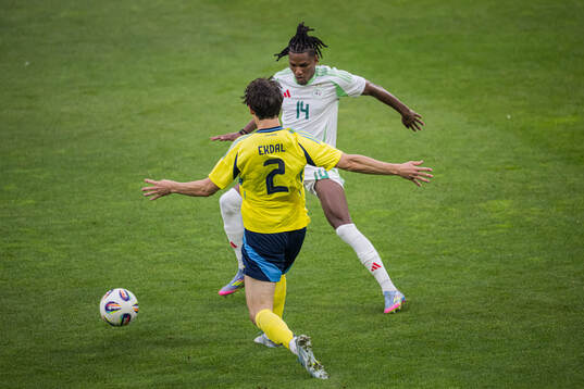 Hjalmar Ekdal of Sweden and Hicham Boudaoui of Algeria