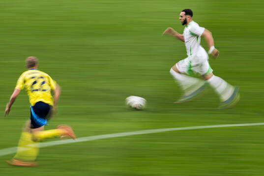 Riyad Mahrez of Algeria