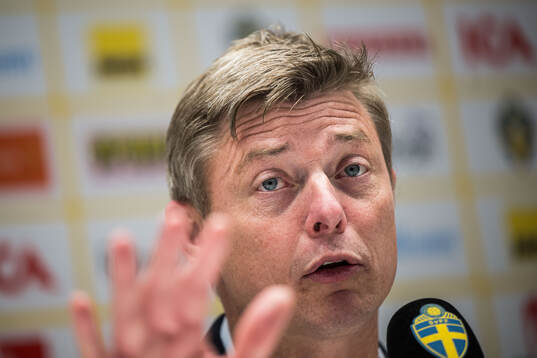 Head coach Jon Dahl Tomasson of Sweden
