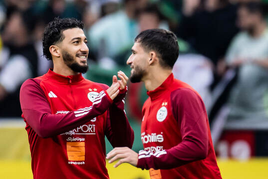 Said Benrahma and Houssem Aouar of Algeria