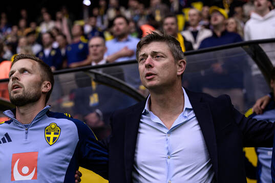 Head coach Jon Dahl Tomasson of Sweden