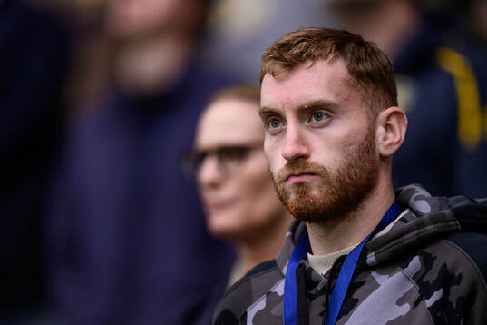 Dejan Kulusevski of Sweden in the stands