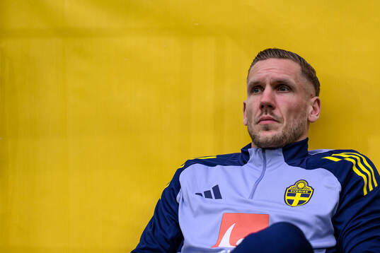 Goalkeeper Robin Olsen of Sweden