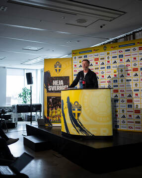 Peter Gerhardsson, head coach of the Swedish women's