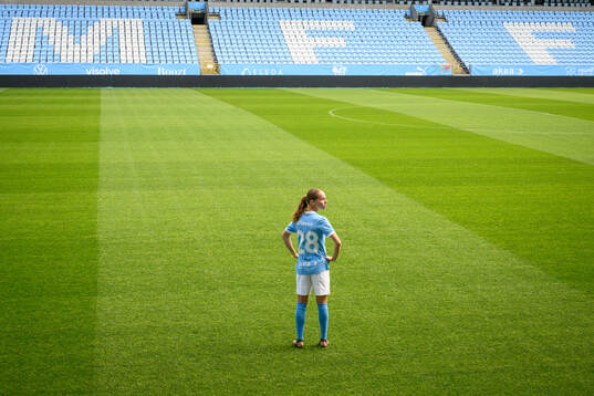 Malmö FF presenterar Karoline Olesen som ny spelare
