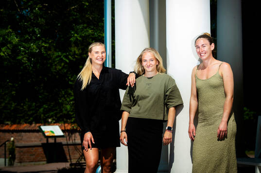 Malmö FFs Ellen Löfqvist, Tuva Skoog och Moa Öhman