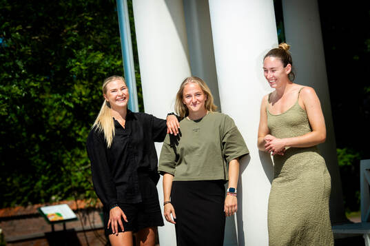 Malmö FFs Ellen Löfqvist, Tuva Skoog och Moa Öhman
