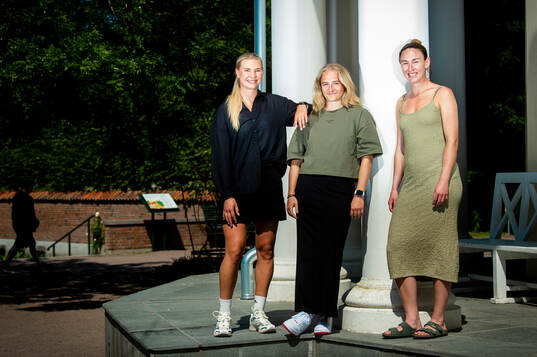 Malmö FFs Ellen Löfqvist, Tuva Skoog och Moa Öhman