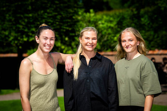 Malmö FFs Moa Öhman, Ellen Löfqvist och Tuva Skoog