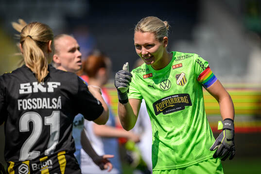 Häckens målvakt Jennifer Falk