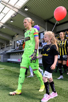 Häckens målvakt Jennifer Falk