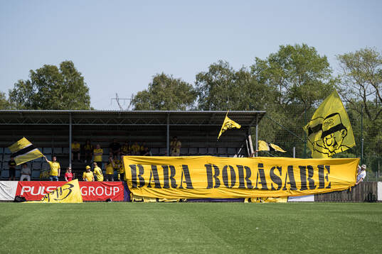 Elfsborgs supportrar på läktaren