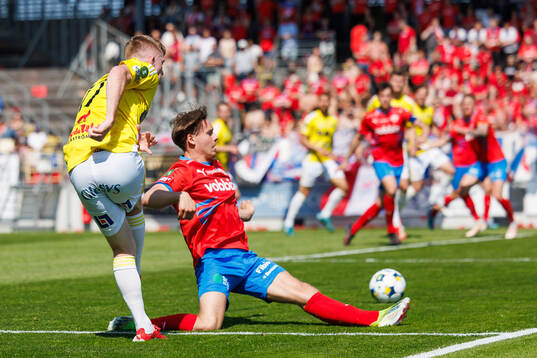 Falkenbergs Linus Borgström och Helsingborgs Simon