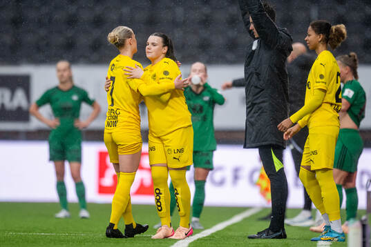Sara Elise Berg and Tuva Angelsen Reiertsen of Bodø/Glimt