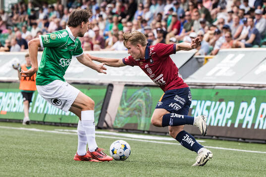 Brages Pontus Jonsson och Örgrytes Isak Dahlqvist