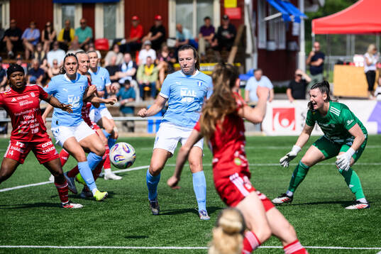 Malmö FFs Sara Kanutte Sørensen Fornes och Piteås