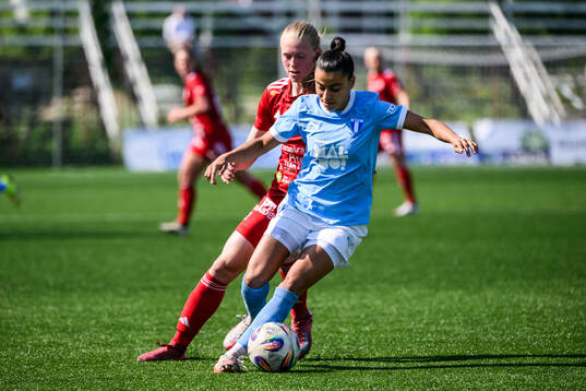 Piteås Saga Swedman och Malmö FFs Ines Belloumou