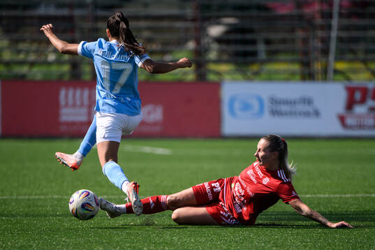Malmö FFs Ines Belloumou och Piteås Selina Henriksson
