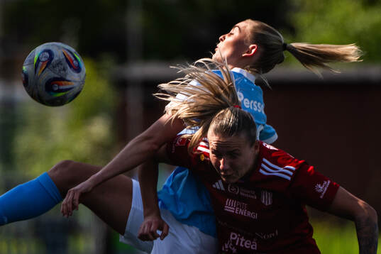 Malmö FFs Beatrice Persson och Piteås Selina Henriksson