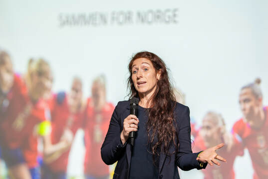 Lise Klaveness, president of the Norwegian Football