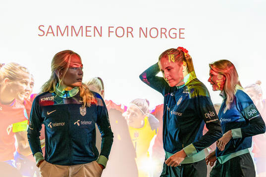 Bläddra bland fler bilder av Football, UEFA Women's Euro, Norway, press conference