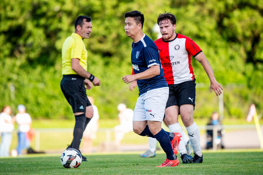 FC Näsets Zebastian Andersson och Höllvikens William