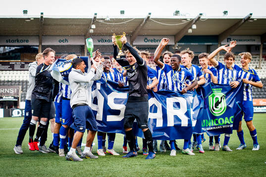 Göteborgsspelarna jublar