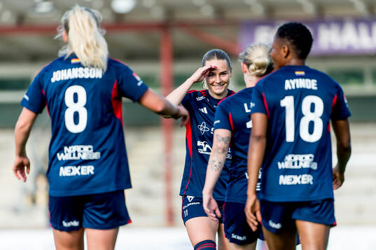 Rosengårds Emma Jansson jublar