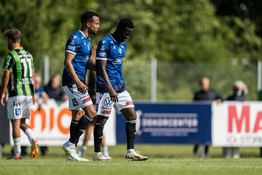 Halmstads Marcus Olsson och Naeem Mohammed deppar