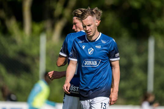Halmstads Gisli Eyjolfsson deppar