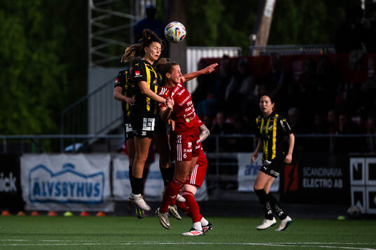 Häckens Helena Sampaio och Piteås Olivia Holm