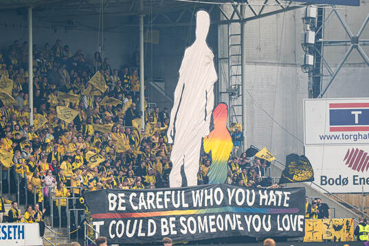 Spectators in the stands