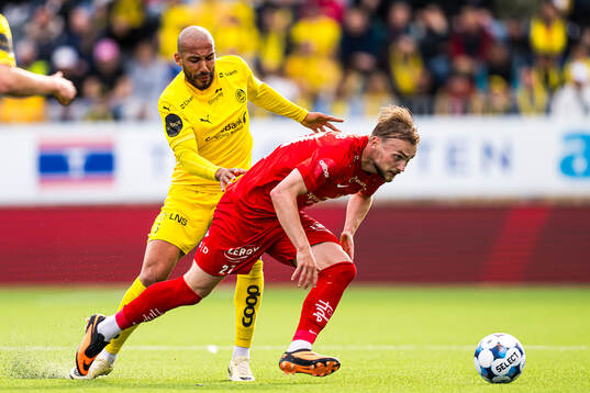 Haitam Aleesami of Bodø/Glimt and Mads Berg Sande of Brann