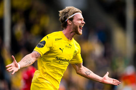 Kasper Høgh of Bodø/Glimt celebrates