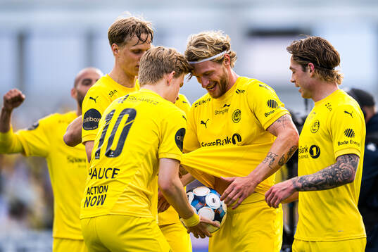 Kasper Høgh of Bodø/Glimt celebrates