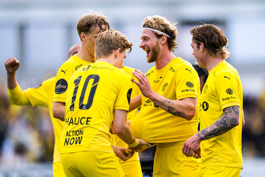Kasper Høgh of Bodø/Glimt celebrates