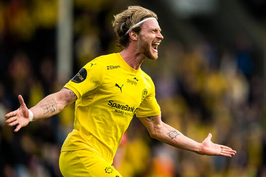 Kasper Høgh of Bodø/Glimt celebrates