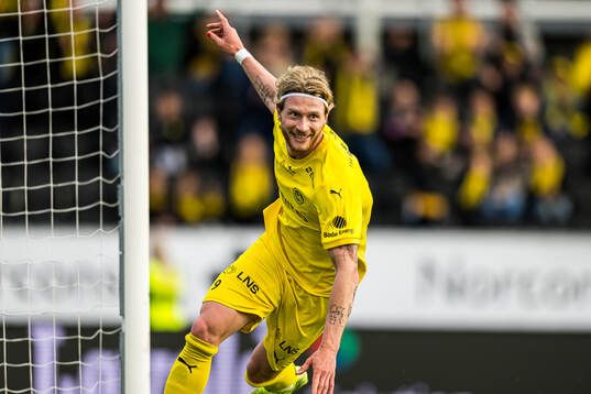 Kasper Høgh of Bodø/Glimt celebrates