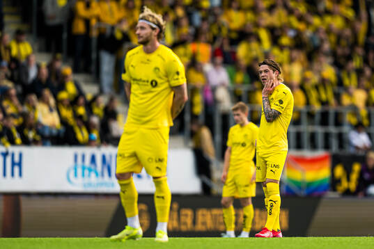Patrick Berg of Bodø/Glimt reacts at video assistant