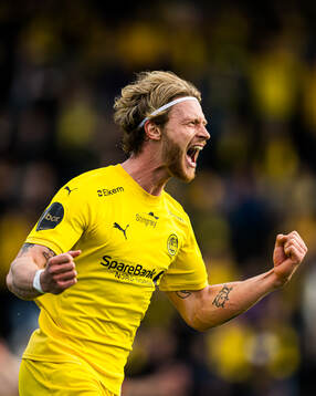 Kasper Høgh of Bodø/Glimt celebrates