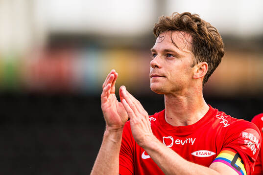 Felix Horn Myhre of Brann looks dejected
