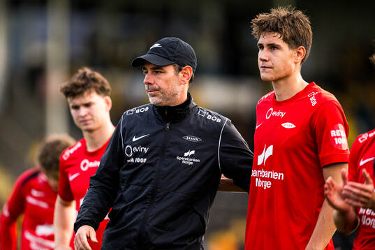 Freyr Alexandersson, head coach of Brann, and Eivind