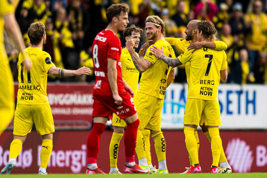 Kasper Høgh of Bodø/Glimt celebrates