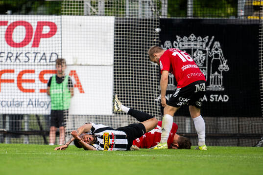 Landskronas Cameron Streete och Örebros Erik McCue