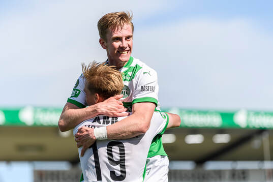 Västerås Jens Magnusson och Karl Gunnarsson jublar