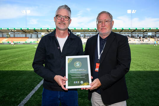 Västerås ordförande Magnus Breitholtz och SEFs Lennart