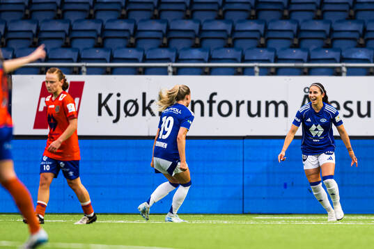 Chiara Alessandra Messerli of Molde celebrates